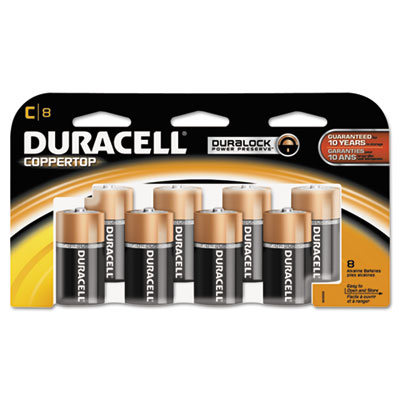 Duracell Coppertop Alkaline
Batteries, C
Preserve Technology