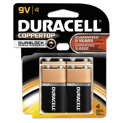 Duracell Coppertop Alkaline Batteries, 9V