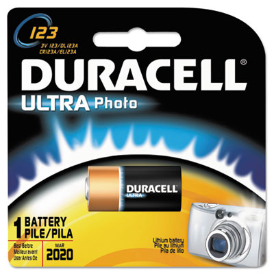 Duracell Ultra High Power
Lithium Battery, 123, 3V