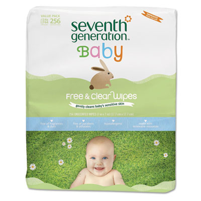 Seventh Generation Chlorine Free Baby Wipes, Refill,