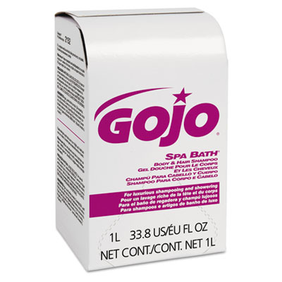 GOJO Spa Bath Body &amp; Hair Shampoo, Herbal Scent, Rose