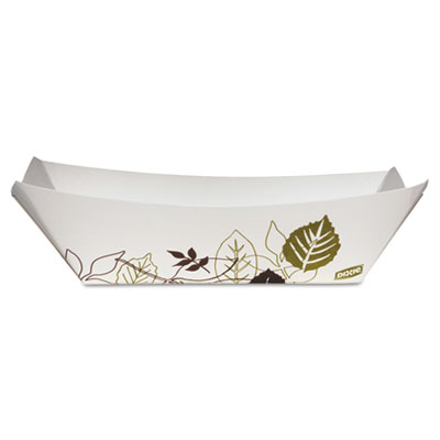 Dixie Kant Leek Polycoated Paper Tray, Green/Burgundy,