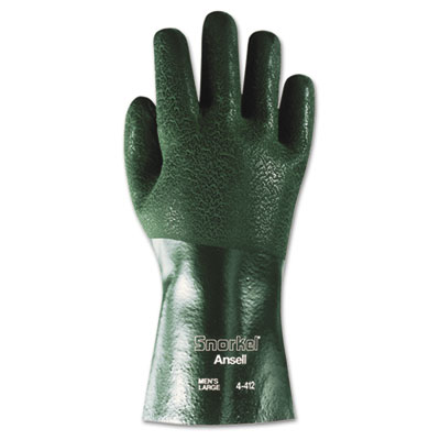 AnsellPro Snorkel
Chemical-Resistant Gloves,
Size 10,
PVC/Nitrile/Nylon/Jersey,
Green
