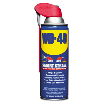 WD-40 Smart Straw Spray Lubricant, 12 oz Can