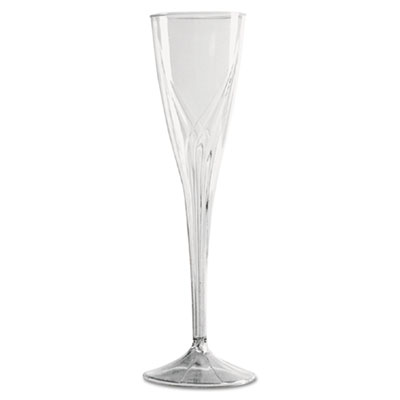 WNA Classicware One-Piece
Champagne Flutes, 5 oz.,
Clear, Plastic, 10/Pack