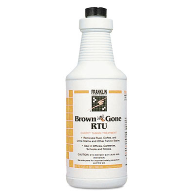 Franklin Cleaning Technology
Brown &#39;Bee&#39; Gone RTU Carpet
Tannin Treatment, Liquid, 1
qt. Flip-Top Bottle