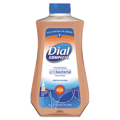 Dial Complete Original
Antibacterial Foaming Hand
Soap, 40 Ounce Refill