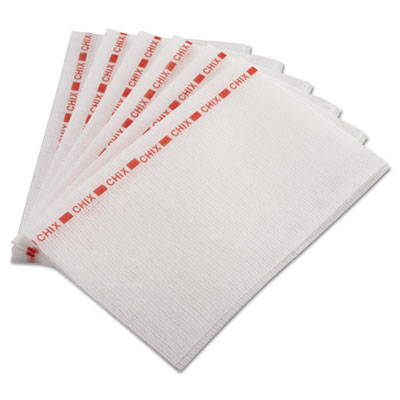 Chix Food Service Towels, 13
x 21, Red/White