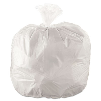 Jaguar Plastics Cub
Commercial Low-Density Can
Liners, 40 x 46, 45-Gal, 0.9
Mil, White, 50/Roll