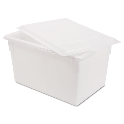 Rubbermaid Commercial
Food/Tote Boxes, 21.5gal, 26w
x 18d x 15h, White