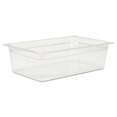 Rubbermaid Commercial Cold
Food Pans, 20 5/8qt, 20 4/5w
x 12 4/5d x 6h, Clear