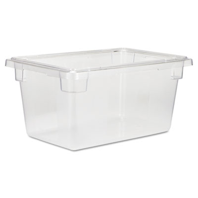 Rubbermaid Commercial
Food/Tote Boxes, 5gal, 18w x
12d x 9h, Clear