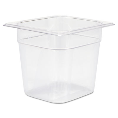 Rubbermaid Commercial Cold
Food Pans, 2 1/2qt, 6 3/8w x
6 7/8d x 6h, Clear