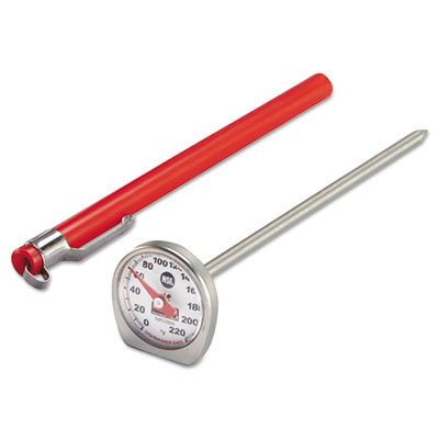 Rubbermaid Commercial
Dishwasher-Safe
Industrial-Grade Analog
Pocket Thermometer, 0F to 220F