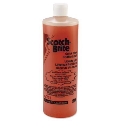 Scotch-Brite Quick Clean Griddle Liquid, 1 qt, Bottle