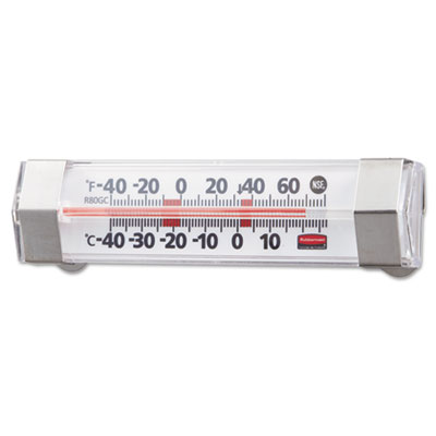 Rubbermaid Commercial
Refrigerator/Freezer
Monitoring Thermometer, -40F
to 80F/-30C to 30C