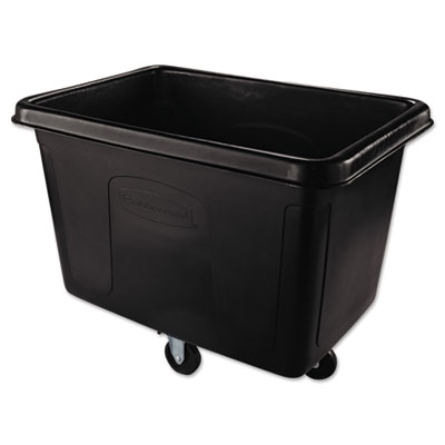 Rubbermaid Commercial Cube
Truck, Rectangular, 500-lb.
Cap., Black