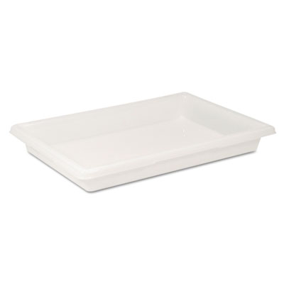 Rubbermaid Commercial
Food/Tote Boxes,
Polyethylene, 5 gal, White,
26&quot;H x 18&quot;W x 3 1/2&quot;D