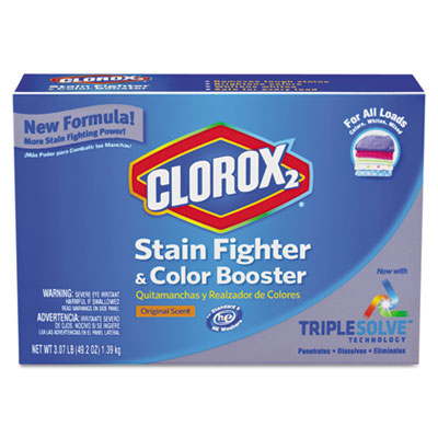 Clorox 2 Stain Remover and
Color Booster, Powder,
Original, 49.2oz Box