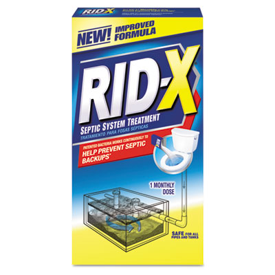 Rid-X Septic System
Treatment, Concentrated
Powder, 9.8 oz. Box