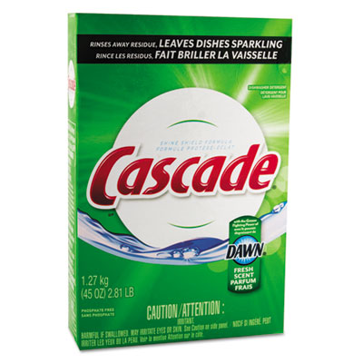 Cascade Automatic Dishwasher
Powder, Fresh Scent, 45 oz.
Box