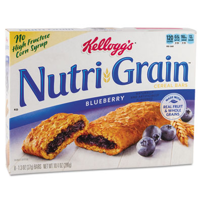 Kellogg&#39;s Nutri-Grain Cereal Bars, Blueberry, Indv Wrapped