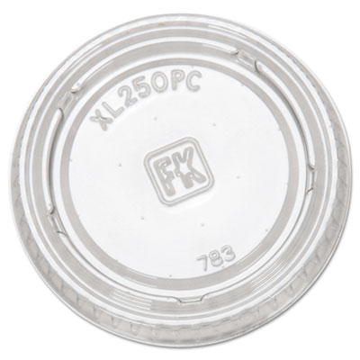 Fabri-Kal Portion Cup Lids,
Fits 1.5-2.5oz Cups, Clear