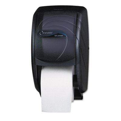 San Jamar Duett Toilet Tissue
Dispenser, 7 1/2 x 7 x 12
3/4, Black Pearl