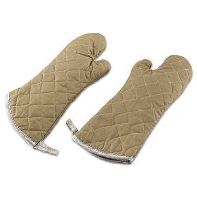 Parvin Manufacturing
Flameguard Oven Mitt, 17&quot;,
One Size Fits All,
Terrycloth, Tan