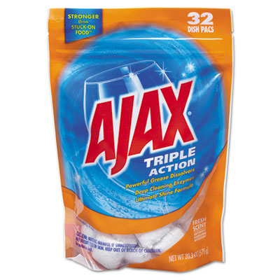 Ajax Triple Action Automatic
Dishwasher Detergent Packs,
Fresh Scent