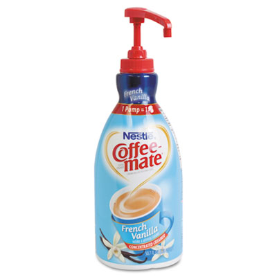 Coffee-mate Liquid Coffee
Creamer, Pump Dispenser,
French Vanilla 1.5 Liter