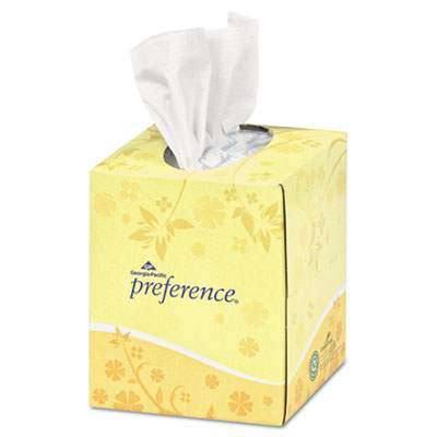 Georgia Pacific Professional
Cube Box Facial Tissue,
2-Ply, White, 7 21/32 x 8
27/32