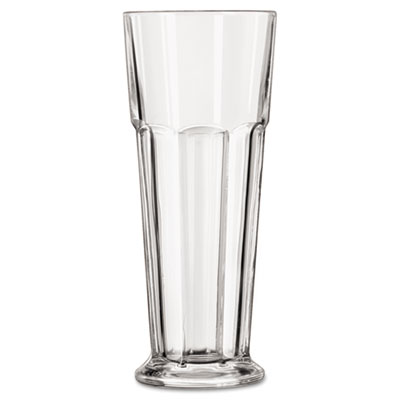 Libbey Gibraltar Footed Pilsner Glasses, 14 oz, Clear