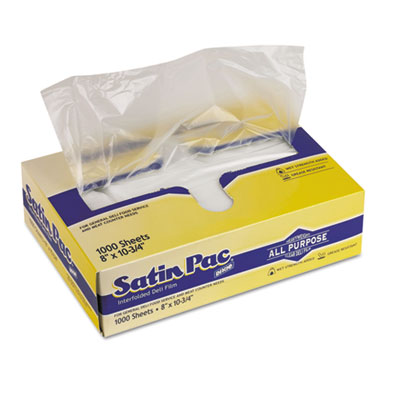 Dixie Satin-Pac High Density Poly Film, Polyethylene, 8 x
