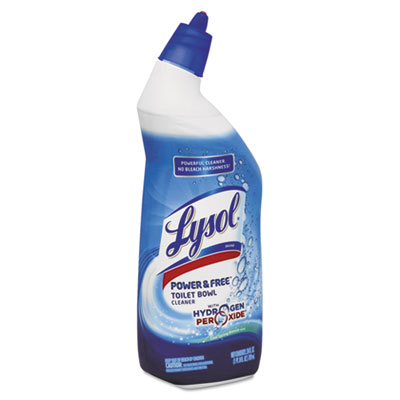LYSOL Brand Power &amp; Free
Toilet Bowl Cleaner, 24 oz
Angle-Necked Bottle