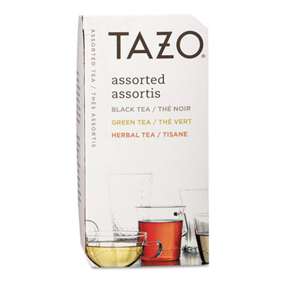 Tazo Assorted Tea Bags, Three Each Flavor, 24 Tea Bags/Box