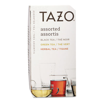 Tazo Assorted Tea Bags, Three
Each Flavor, 24 Tea Bags/Box