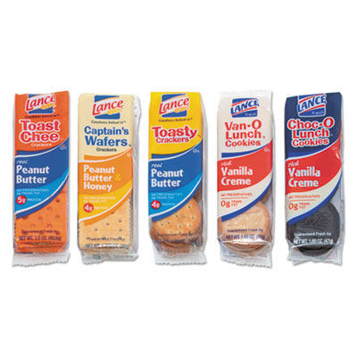 Advantus Cookies &amp; Crackers Variety Pack, Cream Filling,