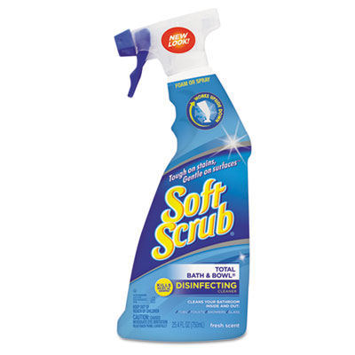 Soft Scrub Total Foaming
Bathroom Cleanser, 25.4 oz
Trigger Bottle