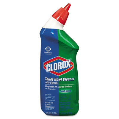 Clorox Toilet Bowl Cleaner
with Bleach, Fresh, 24oz
Bottle