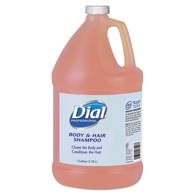 Dial Body and Hair Shampoo,
1-gal Bottle, Gender-Neutral
Peach Scent