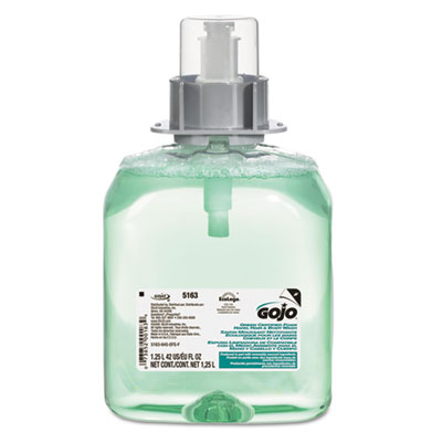 GOJO Luxury Foam Hair &amp; Body
Wash, 1250-ml Refill,
Cucumber Melon Scent