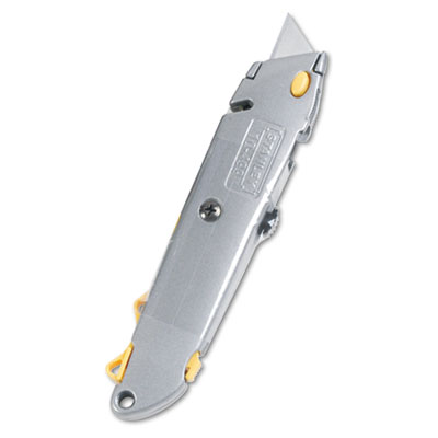 Stanley Quick-Change Utility Knife w/Retractable Blade &amp;