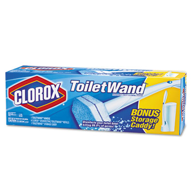 Clorox Toilet Wand Kit w/Caddy &amp; Refill Heads