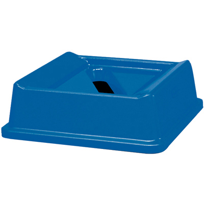 Rubbermaid Commercial
Untouchable Slotted Recycling
Top, Square, 20 1/8 x 20 1/8
x 6 1/4, Blue