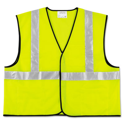 MCR Safety Class 2 Safety
Vest, Fluorescent Lime
w/Silver Stripe, Polyester, XL