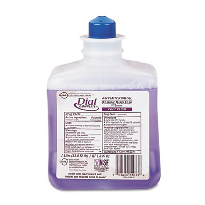 Dial Complete Foaming Hand
Wash Refill, Cool Plum Scent,
1L Bottle