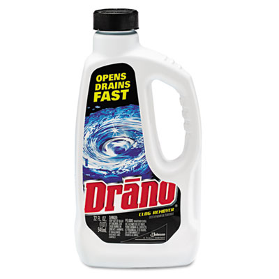 Drano Liquid Drain Cleaner, 32 oz Safety Cap Bottle