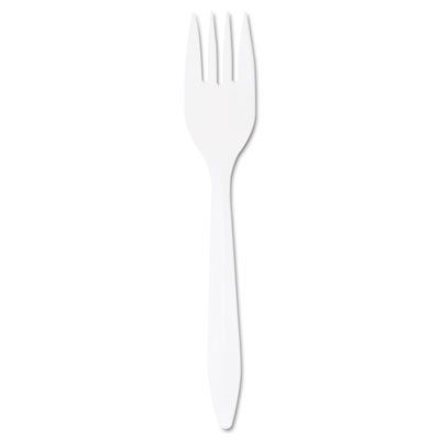 Dart Style Setter Mediumweight Plastic Forks,