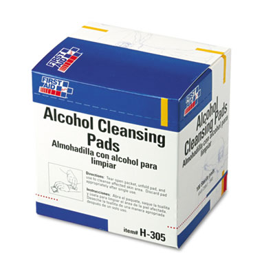 First Aid Only Alcohol
Cleansing Pads, Dispenser
Box, 100/Box